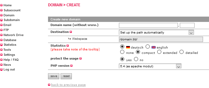 how to add a domain name to KAS all inkl kasserver